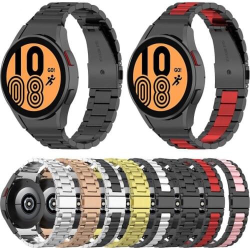 Stainless Steel Watch Band Strap For Samsung Galaxy Watch4 Band 40mm/44mm/42mm/46mm For Galaxy Watch 4 Classic Metal WatchStrap