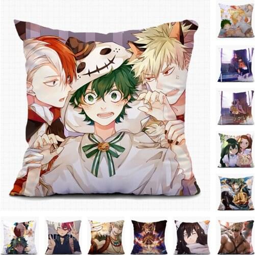Anime My Hero Academia Boku no Hiro Home Textile Christmas Sofa Pillow Case Custom Decorative Cushion Covers Pillowcase A10