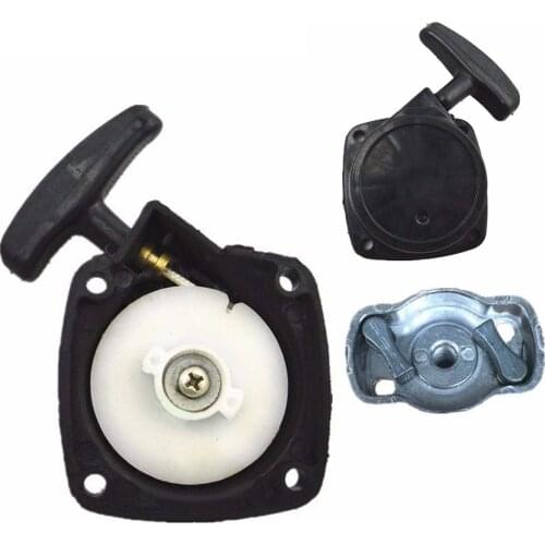 Lawn Mover Recoil Starter Pull Starter & Pawl Black & Silver Pull Starter Assembly for Brush Cutter Strimmer Grass Trimmer