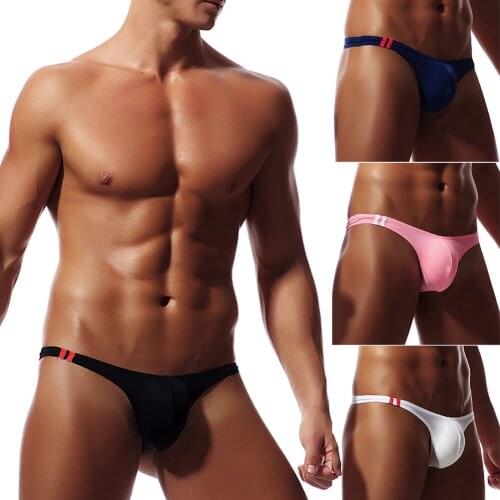 Meihuida Mens Bikini G-strings Lingerie Underwear Smooth Briefs Tangas Thongs Underpants Men Low Waist Panties