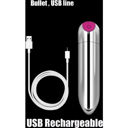 USB Rechargeable Bullet Vibrator Sex Toys for Woman Mini Vibrating Egg Clitoris G-spot Massager 10 Vibrating Modes