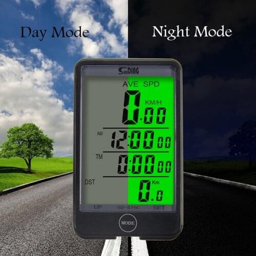 Waterproof Bike Computer 576 C Wireless And Wired MTB Bicycle Cycling Odometer Stopwatch Speedometer Watch LED Digital Rate