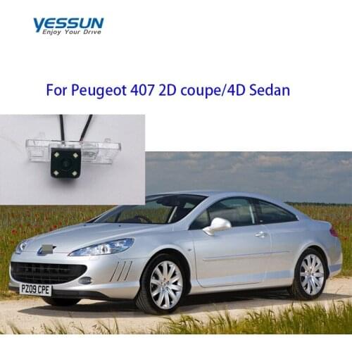Yessun car fisheye camera for Peugeot 407 2D coupe 4D Sedan Backup rear view Camera/Night Vision/License Plate Camera Reverse
