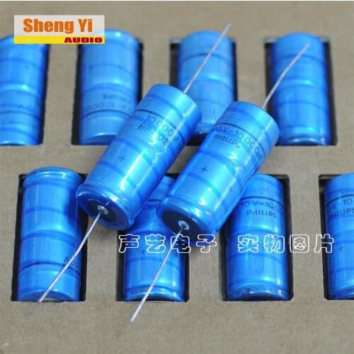 1pcs/1lot Original Philip Philip 10V 10000UF HP 021 axial fever tube amplifier filament filter capacitor