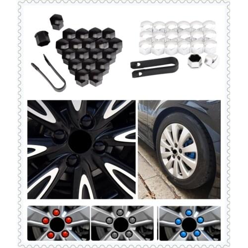 20pcs car wheel cover screw protector nut dustproof 17 19 21mm for Opel Astra g/gtc/j/h Corsa Antara Meriva Zafira Insignia