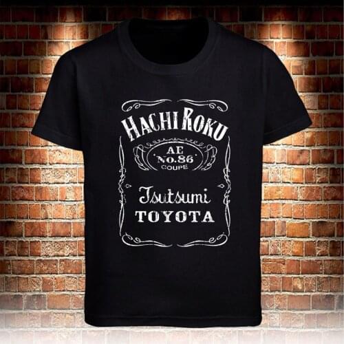 2019 Fashion Summer Style Japan Classic Car AE86 Hachiroku Tsutsumi Black T-shirt Mens T-shirt S To 3XL Tee shirt