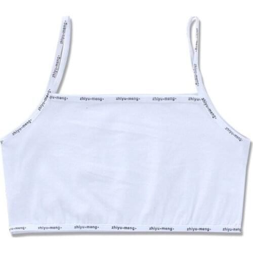 5pcs/lot Girls Bra 8-16 Years Cotton Teens Teenage Underwear Summer Kids Vest BX0D