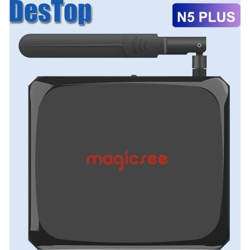5PCS Magicsee N5 Plus Android 9.0 Amlogic S905x3 Smart Tv Box 4GB 64GB 2.4G+5G Wifi BT4.1 Set Top Box 8K Media Player N5 MAX