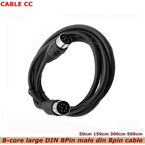 0.5m 3m 5m 8 Pin Din Male to Male Speaker Audio Cable is used for power supply audio and video signal transmission or connection