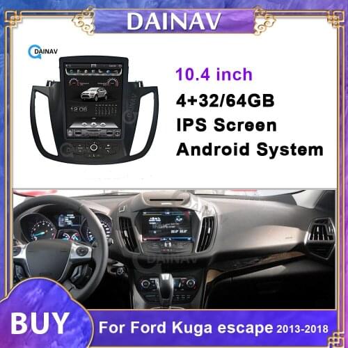 Android Car Radio GPS Navigation For ford kuga escape 2013 2014 2015 2016 2017 2018 tesla style Car Multimedia DVD Player