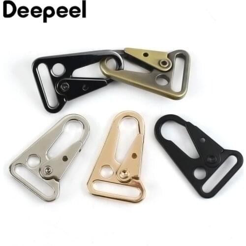 Deepeel 4/10pcs 25/32/38mm Metal Hook Buckles Snap Trigger for Dog Collar Webbing Chain Clasp Bag Strap Hanger Accessories