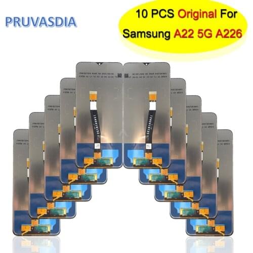 10 PCS Wholesale Original For Samsung Galaxy A22 5G LCD Display Touch Screen Digitizer Assembly For Samsung A22 5G A226B