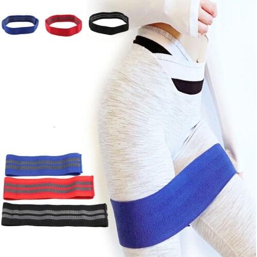 Anti Slip Fabric Hip Resistance Bands Booty Exercise Elastic Bands For Yoga Stretching Training Fitness Workout
