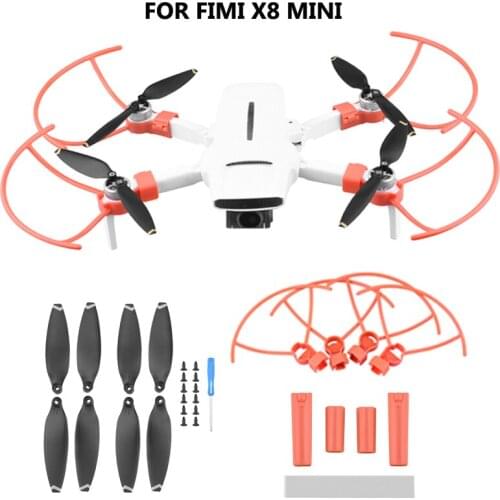 FIMI X8 Mini RC Drone Quick Release Propeller Guard Propeller Landing Gear Blades Light Weight Wing Fans Spare Parts Accessories
