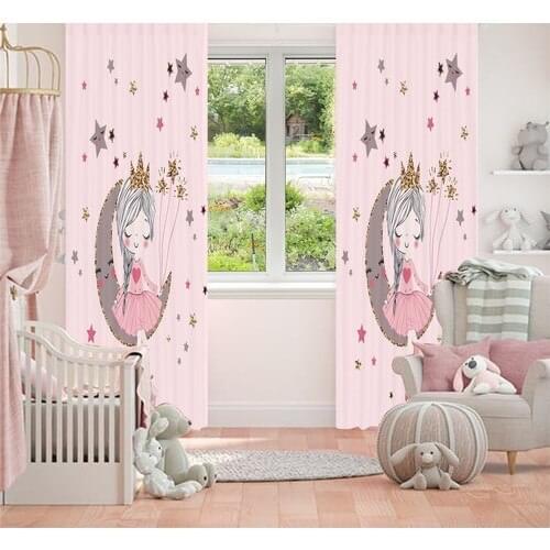Bebişim Carpet Princess Girl Children 'S Room Backdrop Curtain