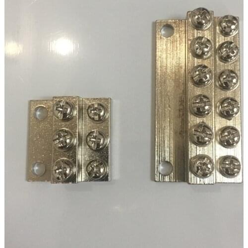 JDG 4P 8P 6P 4 6 8 Positions Hole Dual Two A Barrier Rail Step Neutral Ground Wire Row Brass Connector Busbar Bar Terminal Block