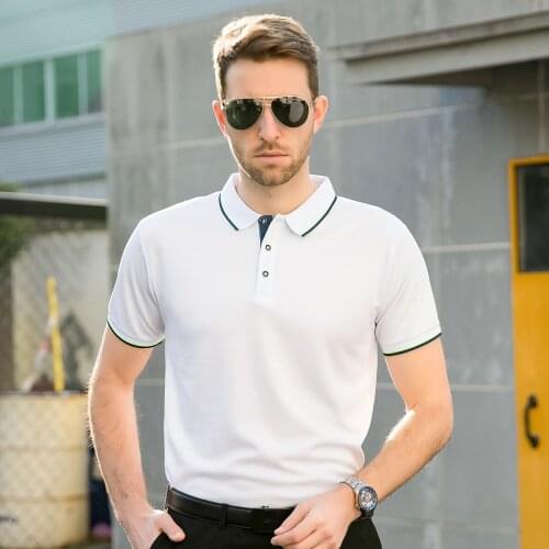 Mens Polo Shirts High Quality Men Short Sleeve Golf Tennis T-shirt Lapel Casual Business Social Polos Branded Mens Clothing