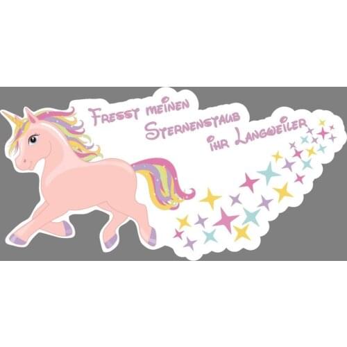 Unicorn sticker open love car stickers and decals
