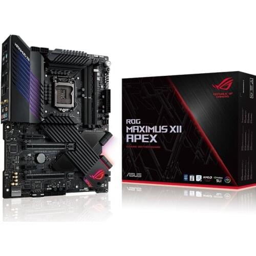 NEW For Asus ROG MAXIMUS XII APEX Motherboard LGA 1151 Z490 Overlocking Support i3 i5 i7 10100F 10400F 10400 10700K