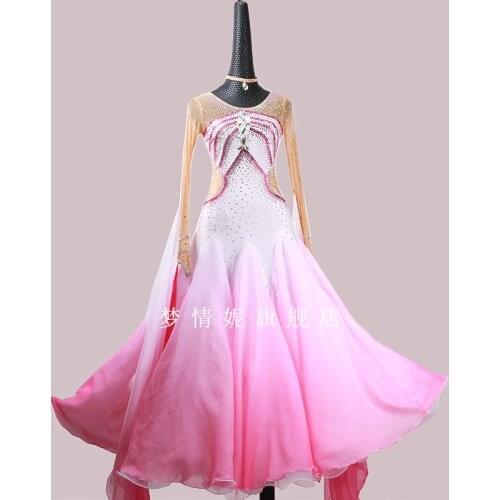 Customize New ballroom dance dress standard ballroom waltz dresses ballroom dance competition dresses custom made MD1136