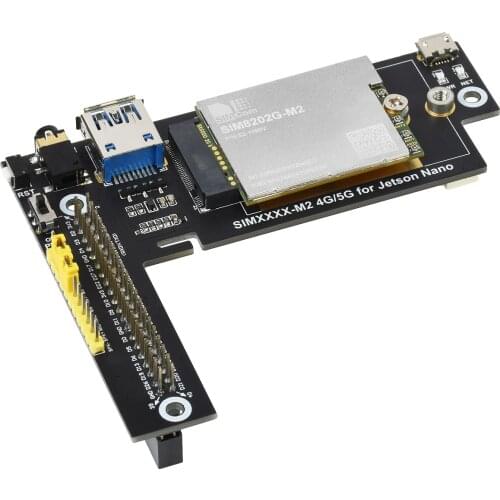 SIM8202G-M2 5G Module Designed for Jetson Nano, 5G/4G/3G, Snapdragon X55, Multi Mode Multi Band