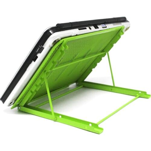 Folding Laptop Stand Holder Adjustable Steel Mesh Cooling Stand Pad Laptop Tablet Stand Bracket Rolled Steel Tablet Holder