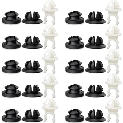 10X Replacement Kit 91503-SS0-003 For Honda Accord Fit Odyssey Prelude S2000 For Acura RDX TSX Hood Support Prop Rod Holder Clip