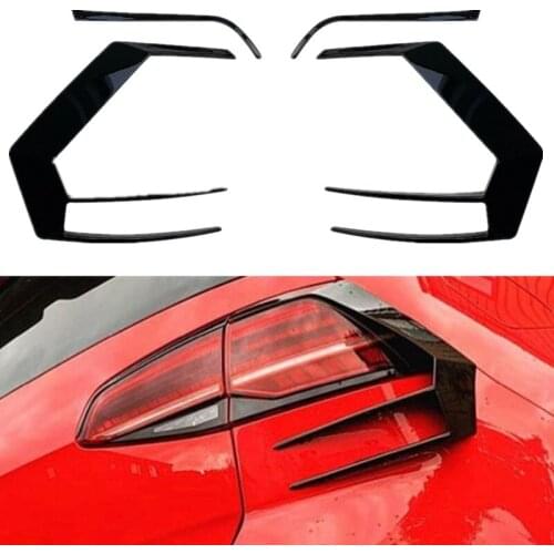 Suitable for 2pcs Volkswagen Golf 7 Golf MK7 2012-2015 light wind knife black piano rear wind knife exterior modification