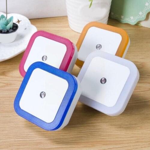 LED Sensor Control LED Night Light Lamp Toilet Light Lamp Baby Wall Bedside Backlight Plug US Bedroom Control Lights Bulb E J3C6