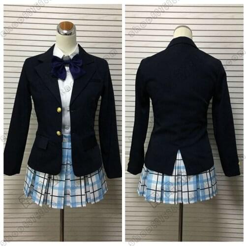 Anime Koe no Katachi Nishimiya Syouko JK School Girl Uniform Halloween Cosplay Costume Party Suit For Women Outfit New