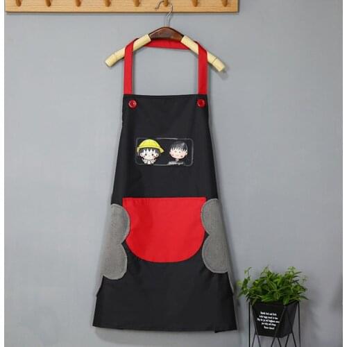 Waterproof High quality Oxford cloth Apron Adult Bibs Cleaning Aprons Kitchen Accessory Wipe hand and oil-proof household apron2
