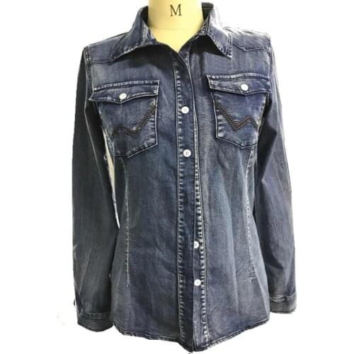 WIRELESS AGE Womens Long Sleeve Shirts