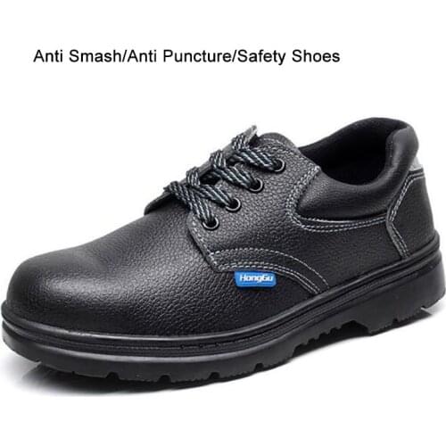 Work Safety Shoes Anti Smashing Anti Puncture Resistant Mens Shoes Steel Toe Steel Midsole Non Slip Labor Protection Shoes