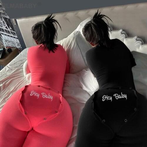 Skinny Embrodery Letter Women Jumpsuit V Neck Long Sleeve Bodycon Rompers Overalls Fashion Street Sexy Autumn Winter Jumpsuit