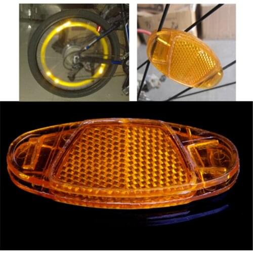 10PC Bicycle Bike Spoke Reflector Safety Warning Light Wheel Rim Reflective Mount Night Reflectors Flashing Lights Cycling Light