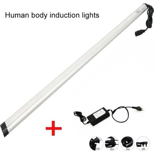 30cm/50cm 12V 8W/10W LED PIR Auto Motion Sensor Light Intelligent infrared Induction Lamp Night Lights with DC connect