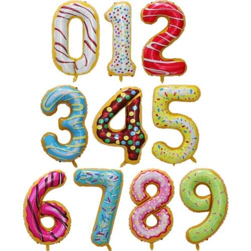 40Inch Number Balloons Baby Shower Helium Foil Balloons Birthday Party Decor Air Helium Number Globos Kid Baloon Birthday Balon