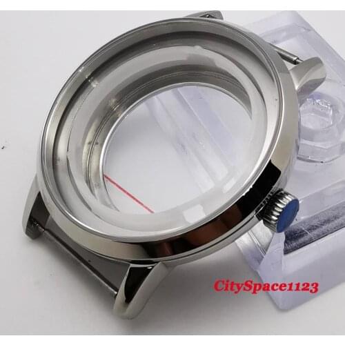 40mm Corgeut sapphire glass waterproof steel watch case suitable for ETA 2836 Miyota 8215 st1612 movement