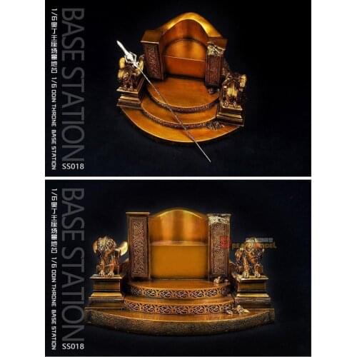 1/6 Scale Base Station Gold Throne SS018 Display Scene Accessories for 12" Action Figure Model Toys