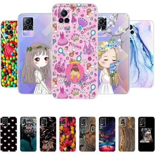 For Vivo Y73 Case Cute Pattern Silicone Soft TPU Cover For Vivo Y73 Y 73 S Y73S Coque vivoY73 V2059 Back Covers Bumper Shell