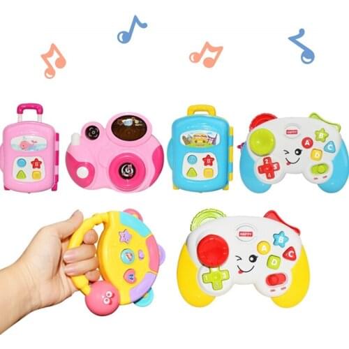 Baby Toddler Sound Toys 6 To 12 Months Musical Camera and Luggage Sensory Toy for Boys Girls Birthday Musical Toy Gifts