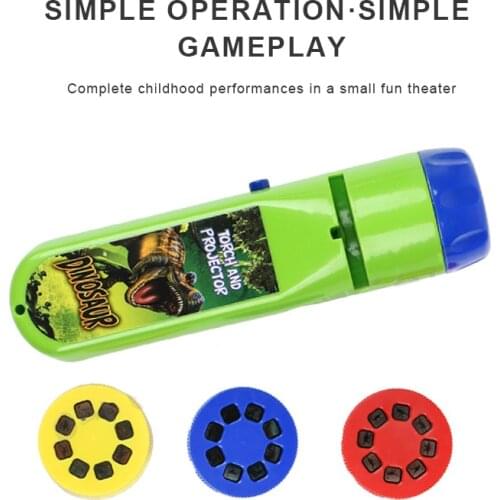 Childrens Projector Flashlight Fairy Dinosaur Animal Ocean World Fruit And Vegetable Projection Flashlight Without Battery