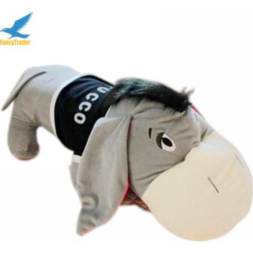 Fancytrader New High Quality Donkey Eeyore Toy 55'' 140cm Big Giant Plush Stuffed Donkey Eeyore, Good Gift Free Shipping FT90550