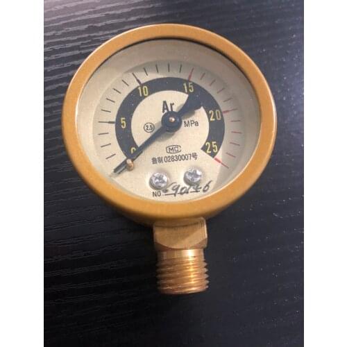 Y-60 52mm 0-25MPa M14x1.5mm Male Thread Dia. Pressure Gauge Manometer Silver Tone