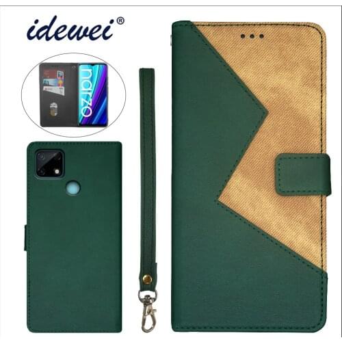 Applicable to realme Narzo 30A mobile phone case fold bracket function protection leather case phone case funda capa co