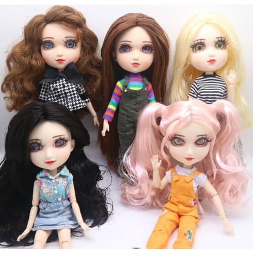 Niky Doll 1/6 doll with jointed body Like Pulip blyth doll 30cm Big Eyes Fashion Girl Doll