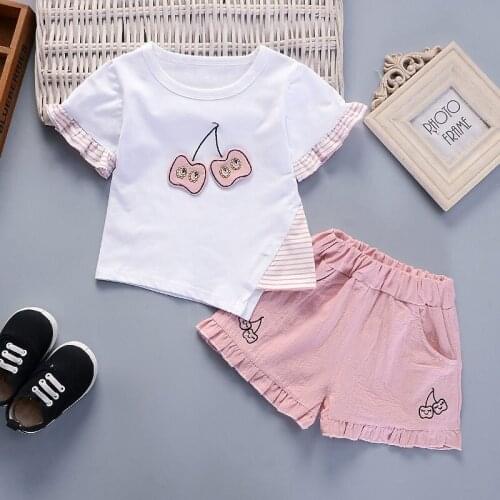 Summer Children Baby Boys Girls Clothes O-NECK T-Shirt Shorts 2pcs/Sets Toddler Fashion Cotton Clothing Infant Tracksuits sets