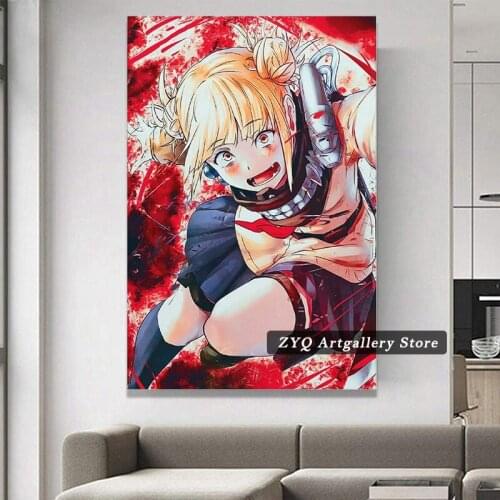 My Hero Academia Himiko Toga Anime Canvas Art Poster and Wall Art Picture Print Living Room Family Bedroom Interior Decoration P