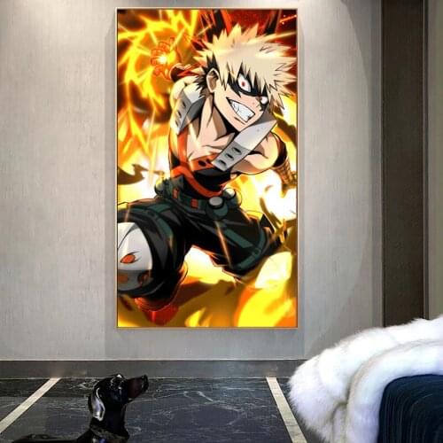 My Hero Academia Anime Art Prints Original Design Anime Wall Art Print,50 x 70 cm,No Frame