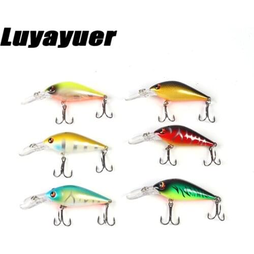 6Pcs Fishing Lures kit Minnow Lure Hard Bait Crank baits Sinking wobbler Treble Hooks Fishing Lures 8cm/8.5g